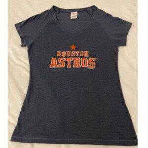 Houston Astros Baseball Women T-Shirt Genuine Size XL
